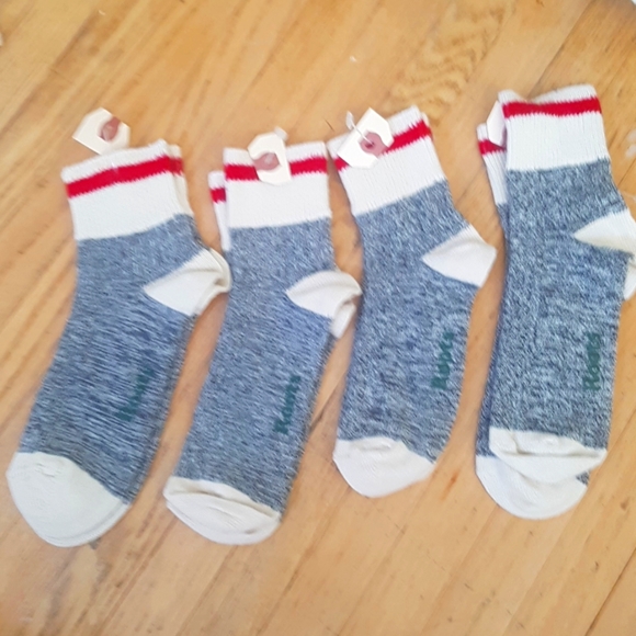 Roots Accessories - 4 Pairs of Women's Ankle Roots Cabin Socks